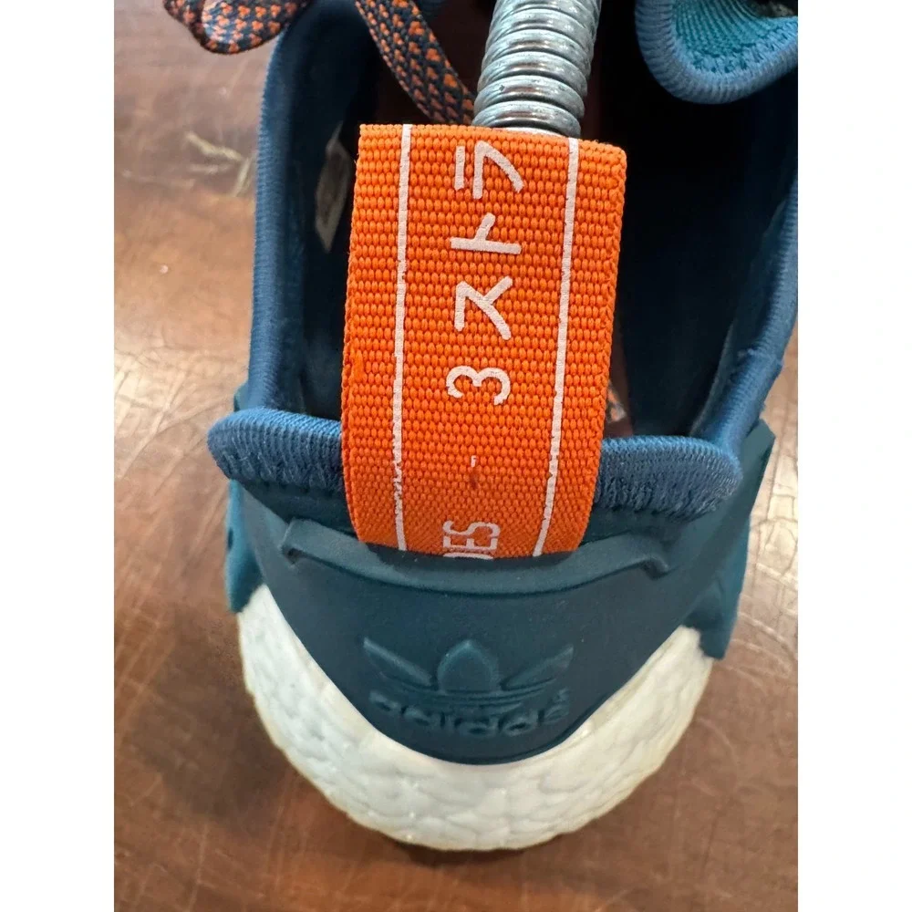 Adidas NMD R1 Trail Boost Shoes Teal Orange Men's US 8.5 Gum‎ Sole